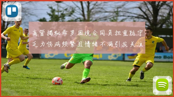 高管揭秘希罗困境合同负担重防守乏力伤病频繁且情绪不满引发关注